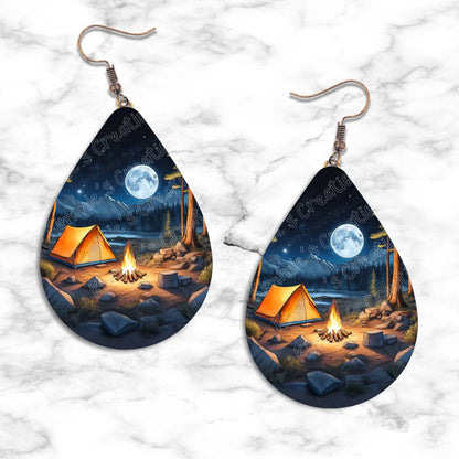 Camping Teardrop Earring Collection - 13 - jewelry