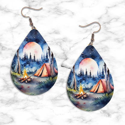 Camping Teardrop Earring Collection - 14 - jewelry