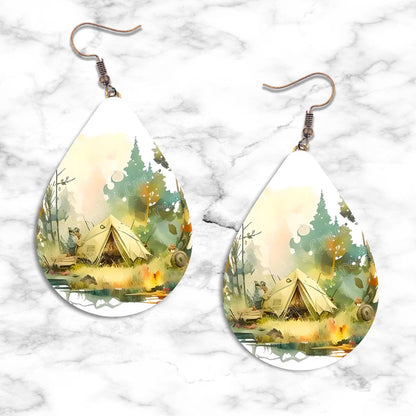 Camping Teardrop Earring Collection - 15 - jewelry