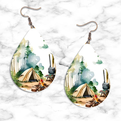 Camping Teardrop Earring Collection - 16 - jewelry