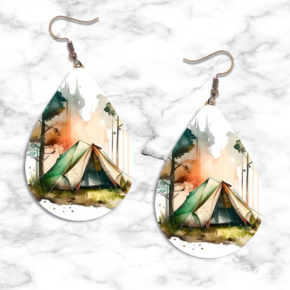 Camping Teardrop Earring Collection - 18 - jewelry