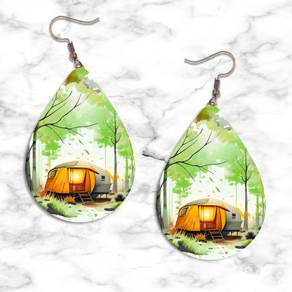 Camping Teardrop Earring Collection - 24 - jewelry