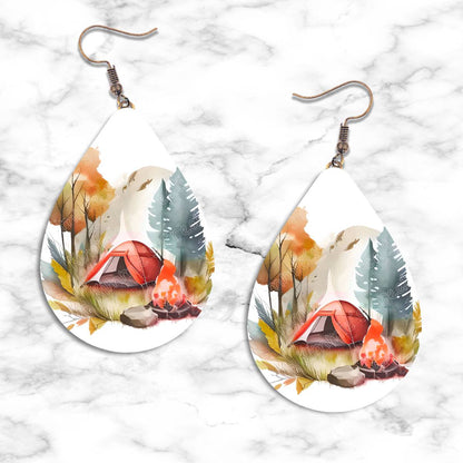 Camping Teardrop Earring Collection - 26 - jewelry