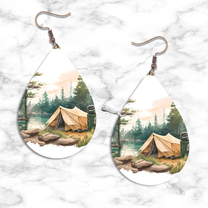 Camping Teardrop Earring Collection - 27 - jewelry