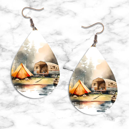 Camping Teardrop Earring Collection - 29 - jewelry