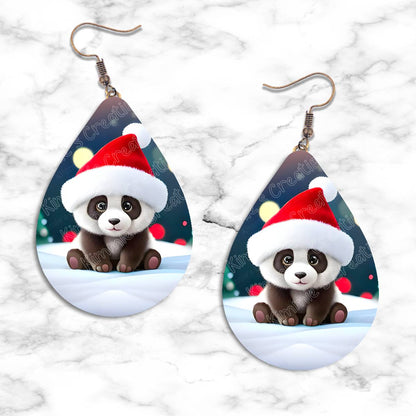 Panda Christmas Teardrop Earring Collection - Kimmie's Creations L.L.C.