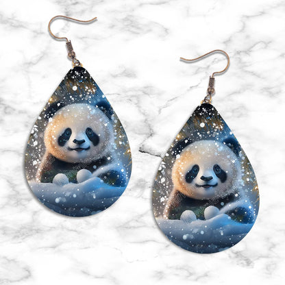 Panda Christmas Teardrop Earring Collection - Kimmie's Creations L.L.C.