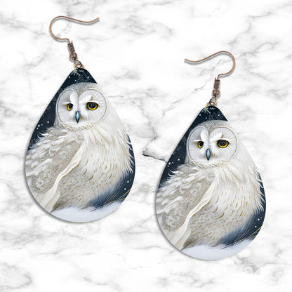 Owl Christmas Teardrop Earring Collection - 03 - jewelry