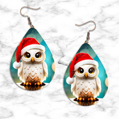Owl Christmas Teardrop Earring Collection - 05 - jewelry