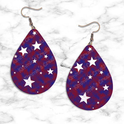 Patriotic Teardrop Earring Collection - 03 - jewelry