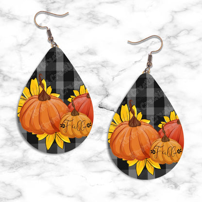 Fall Design Teardrop Earring Collection - 01 - jewelry