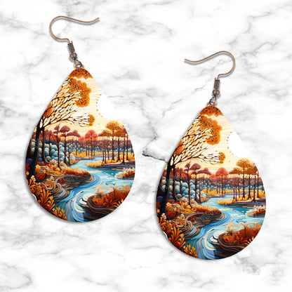 Fall Design Teardrop Earring Collection - 03 - jewelry