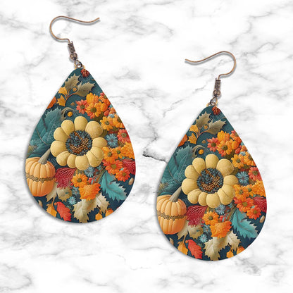 Fall Design Teardrop Earring Collection - 04 - jewelry