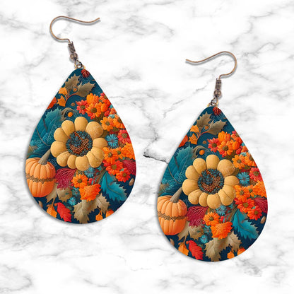 Fall Design Teardrop Earring Collection - 08 - jewelry