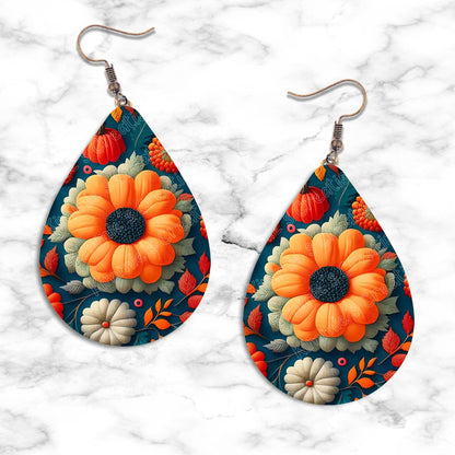 Fall Design Teardrop Earring Collection - 10 - jewelry
