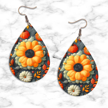 Fall Design Teardrop Earring Collection - 11 - jewelry