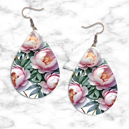Spring Flowers Teardrop Earring Collection - 01 - jewelry