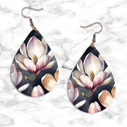 Spring Flowers Teardrop Earring Collection - 06 - jewelry