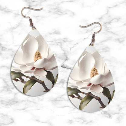 Spring Flowers Teardrop Earring Collection - 07 - jewelry