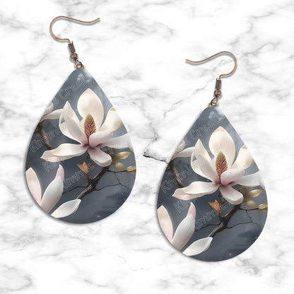 Spring Flowers Teardrop Earring Collection - 08 - jewelry
