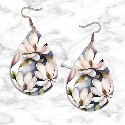 Spring Flowers Teardrop Earring Collection - 09 - jewelry