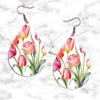 Spring Flowers Teardrop Earring Collection - 10 - jewelry