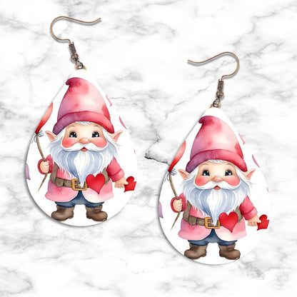 Gnome Valentines Teardrop Earring Collection - 02 - jewelry