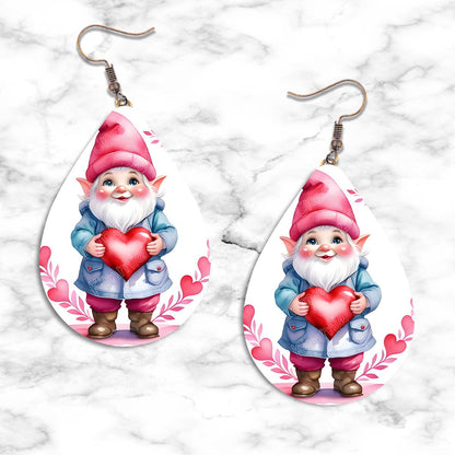 Gnome Valentines Teardrop Earring Collection - 06 - jewelry