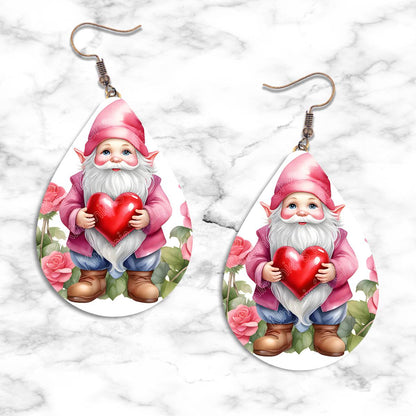 Gnome Valentines Teardrop Earring Collection - 07 - jewelry