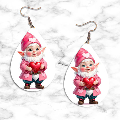 Gnome Valentines Teardrop Earring Collection - 08 - jewelry