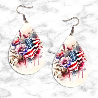Patriotic Teardrop Earring Collection - 04 - jewelry