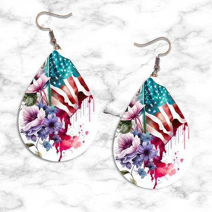 Patriotic Teardrop Earring Collection - 05 - jewelry