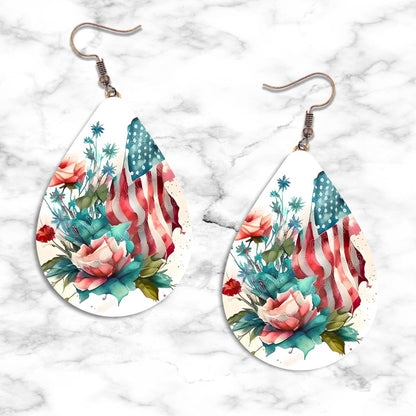 Patriotic Teardrop Earring Collection - 06 - jewelry