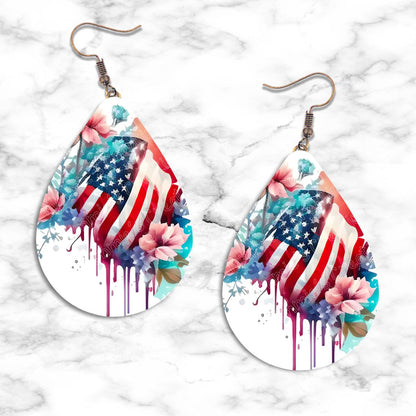 Patriotic Teardrop Earring Collection - 09 - jewelry