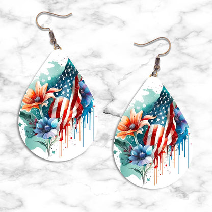 Patriotic Teardrop Earring Collection - 11 - jewelry