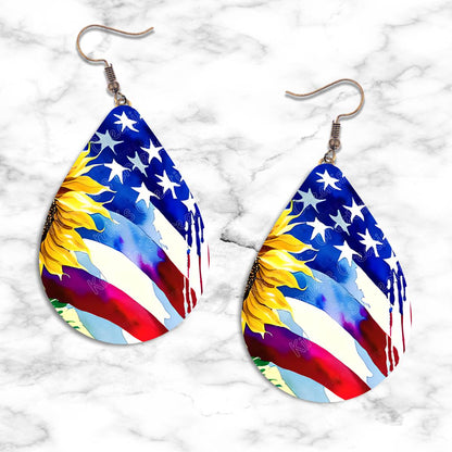 Patriotic Teardrop Earring Collection - 15 - jewelry