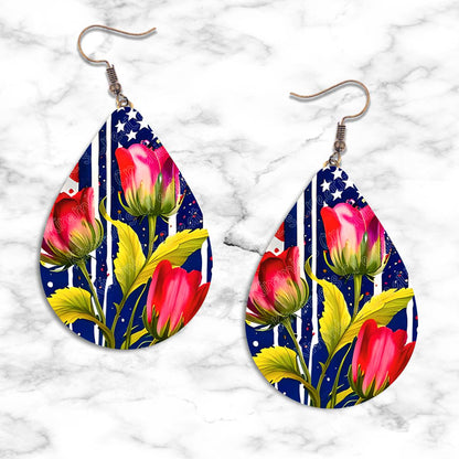 Patriotic Teardrop Earring Collection - 20 - jewelry