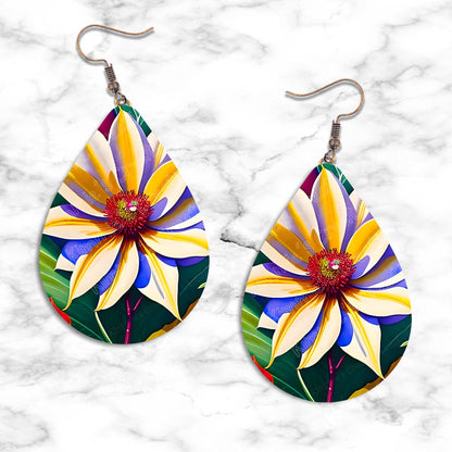 Poinsettia Teardrop Earring Collection - 05 - jewelry