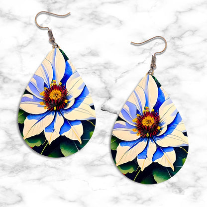 Poinsettia Teardrop Earring Collection - 06 - jewelry