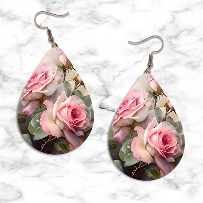 Roses Teardrop Earring Collection - 02 - jewelry