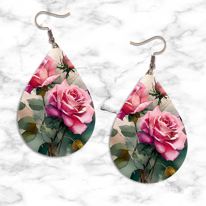 Roses Teardrop Earring Collection - 03 - jewelry