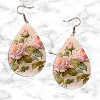 Roses Teardrop Earring Collection - 04 - jewelry
