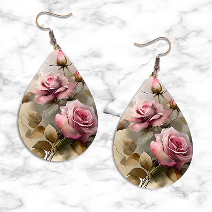 Roses Teardrop Earring Collection - 08 - jewelry