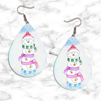 Snowman Teardrop Earring Collection - 27 - jewelry