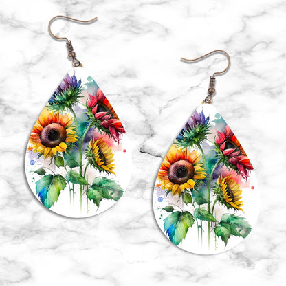 Sunflower Designs Teardrop Earring Collection - Kimmie's Creations L.L.C.