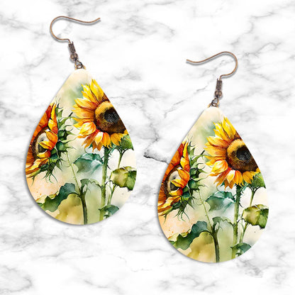 Sunflower Designs Teardrop Earring Collection - Kimmie's Creations L.L.C.