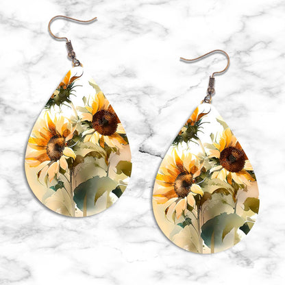Sunflower Designs Teardrop Earring Collection - Kimmie's Creations L.L.C.