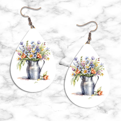 Sunflower Designs Teardrop Earring Collection - Kimmie's Creations L.L.C.