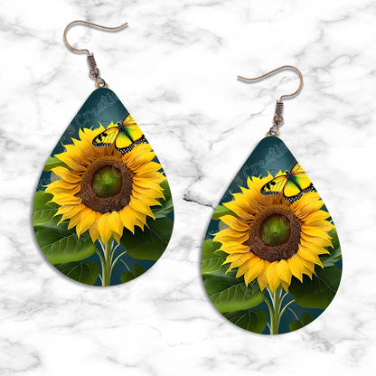 Sunflower Designs Teardrop Earring Collection - Kimmie's Creations L.L.C.