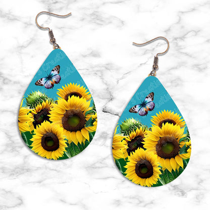 Sunflower Designs Teardrop Earring Collection - Kimmie's Creations L.L.C.